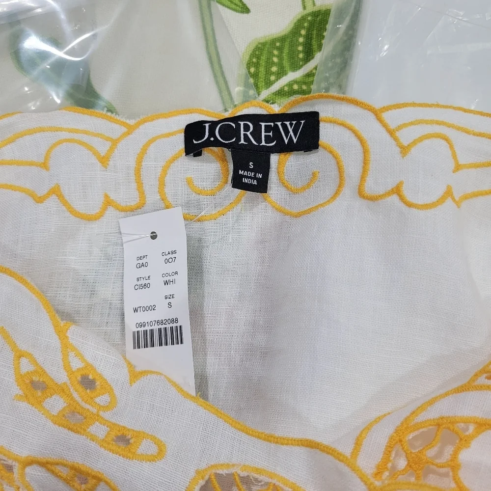 J. Crew cutwork tunic